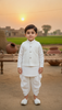 Premium White Dhoti Kurta With Waistcoat
