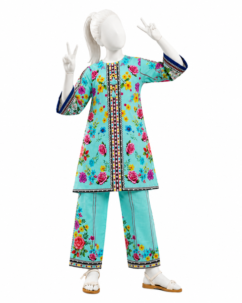 Aqua Bloom Co-ord set