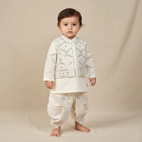 Royal Boski Dhoti Kurta With Waistcoat